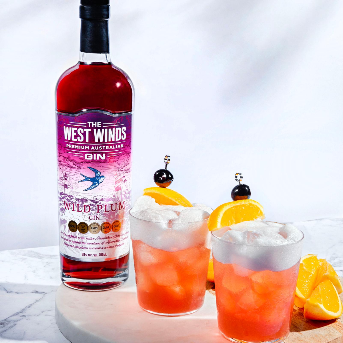 WILD PLUM GIN FIZZ