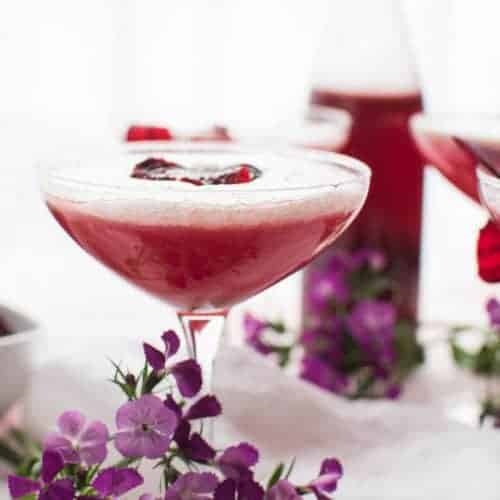 Sweet Beet & Gin Martini Cocktail