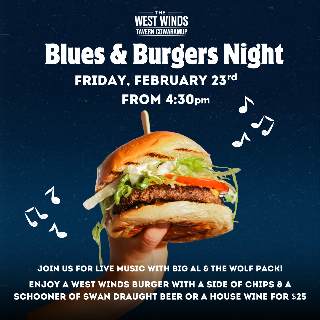 Blues & Burgers Locals Night!