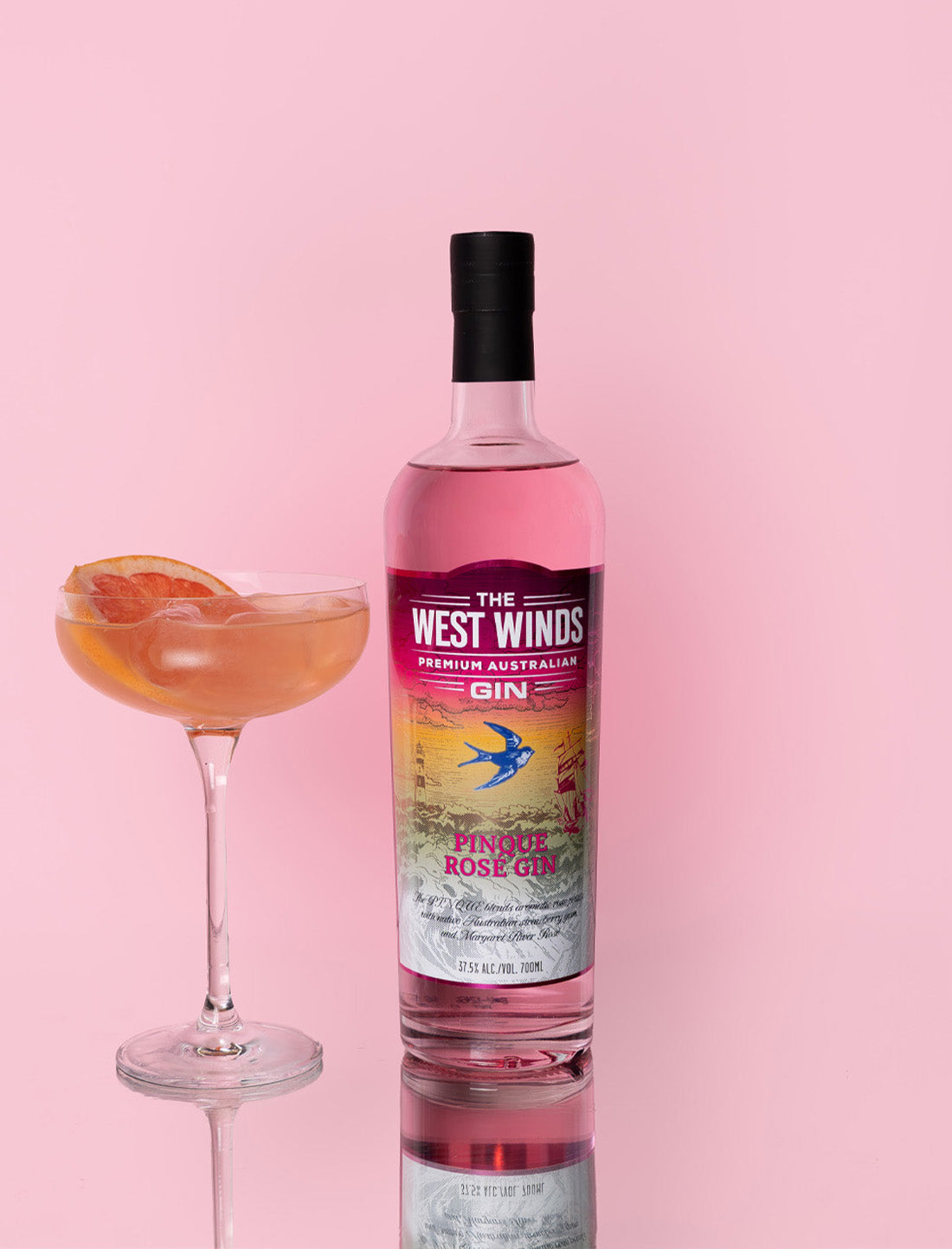 The West Winds Pinque Rosé Gin 700ml