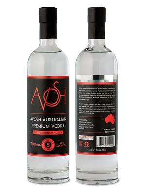 AVOSH Vodka Bottlebrush 700ml (40%ABV)